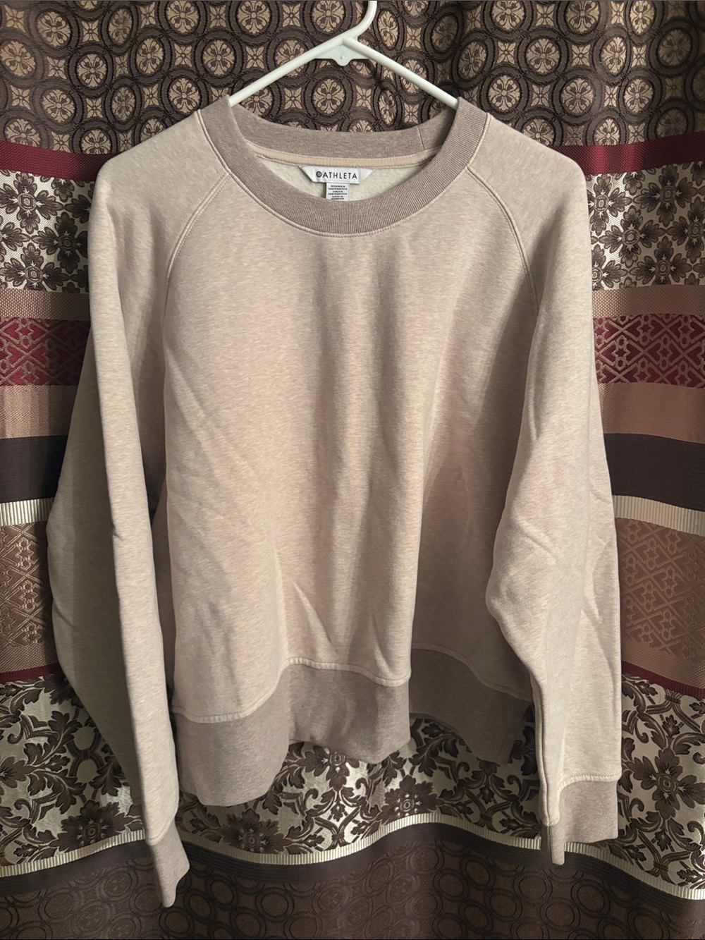 Athleta Taupe Crewneck Sweatshirt